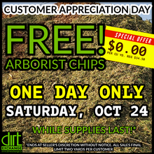 Load image into Gallery viewer, Arborist Chips - BIG SALE! UP TO TWO CUBIC YARDS - FREE! 10/24/26 ONLY
